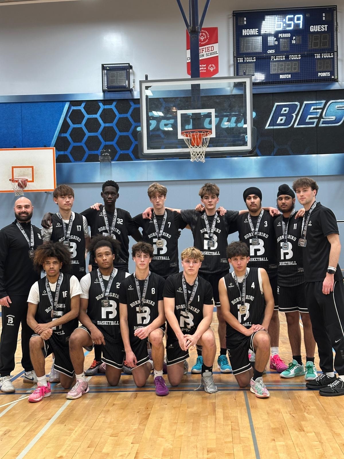 Born2Grind team with championship medals